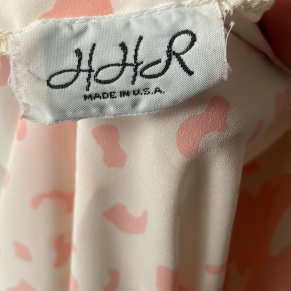 Vintage HHR lightweight print open front blazer with shoulder pads! - Picture 6 of 8